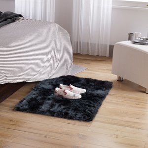 Ultra Soft & Fluffy Faux Sheepskin Rug 2' x 3' for Bedroom Living Room